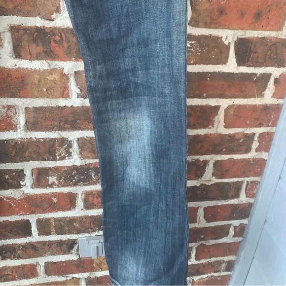 Grace in LA Boot Cut Dark Wash Jeans with Rhinestone Cross on Back Pocket - Picture 8 of 13